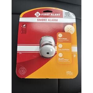 First Alert Smoke Alarm Micro Design Eco Friendly Model P1010 New 10 Year Batt